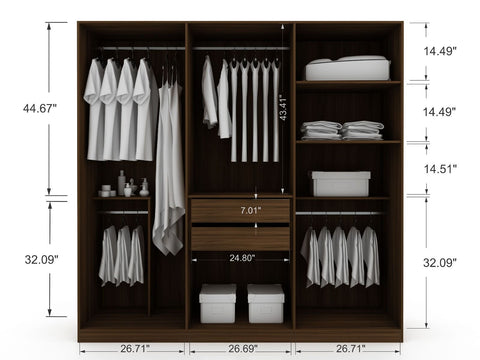 Gramercy Modern Freestanding Wardrobe Armoire Closet
