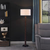 61" In Coastal Littoral Wood Insp Modern Floor Lamp