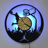 LED Basketball Wall Clock - Unique Dunk Player Vinyl Record Design - Remote Control - Home Decor Gift