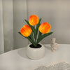 LED Tulip Night Light Simulation Flower Table Lamp