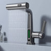 Digital Display Waterfall Faucet for Bathroom Sink with Temperature Control