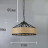 Spain Classical Sisal Rope Pendant Lamp - Retro Industrial Chandelier Light
