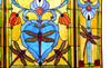ZYGO Tiffany-style 3pcs Folding Dragonfly Fireplace Screen 44" Wide Active