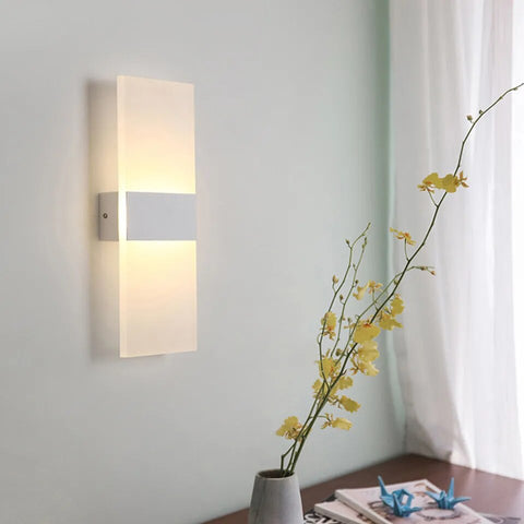Modern Motion Sensor Switch Indoor Acrylic Wall Lamp