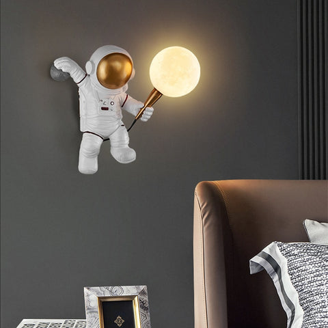 Nordic LED Astronaut Moon Wall decoration lamp