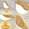 Wooden Bird LED Bedside Lamp With Touch Switch & Rechargeable Battery - Perfect For Bedroom Reading & Decor