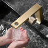 Brushed Bathroom Faucet, Single Handle, Hot/Cold Control, Light Luxury Design