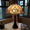 "AMOR" Tiffany-style 2 Light Victorian Table Lamp 16" Shade