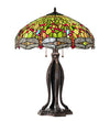 30" High Tiffany Hanginghead Dragonfly Table Lamp