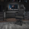 Gaming Chair Racing Ergonomic Computer Chair with Fully Reclining Back/Arms, Slide-Out Footrest, Massaging Lumbar - Fort Decor