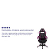 Gaming Chair Racing Ergonomic Computer Chair with Fully Reclining Back/Arms, Slide-Out Footrest, Massaging Lumbar - Fort Decor