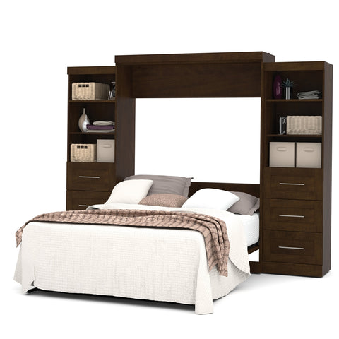 Pur 115" Queen Wall bed kit in Chocolate - Fort Decor