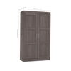 Pullout Armoire in Bark Gray - Fort Decor