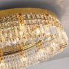Luxury Crystal Glass Round Chandelier for Modern Home Decor - LED Lighting for Living Room, Bedroom