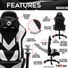 Techni Sport TS-92 Office-PC Gaming Chair, White - Fort Decor