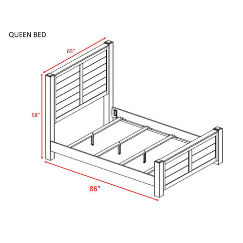 Danner Queen Panel 4PC Bedroom Set