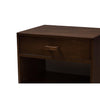 Deirdre Modern and Contemporary Brown Wood 1-Drawer Nightstand - Fort Decor