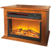 3-Element Infrared Fireplace in Oak Mantel - Fort Decor