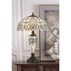 60W X 2 Tiffany Table Lamp With 7W Night Light