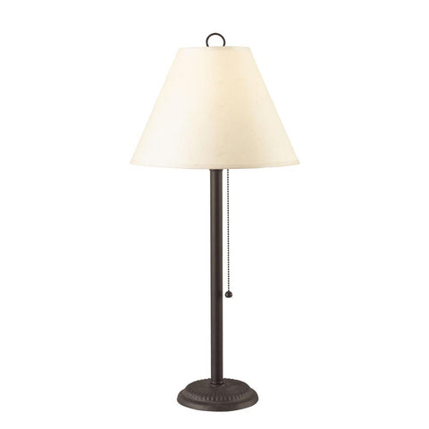 27.5" Heignt Metal Table Lamp in Black Rust Finish - Fort Decor