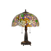 PHOEBE Tiffany-style 2 Light Wisteria Table Lamp 16" Shade - Fort Decor
