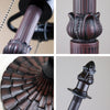 Hand Cut CHLOE Lighting ADIA Tiffany-Style Dark Bronze 2-Light Victorian Floor Lamp 18" Shade