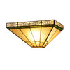 THEROS Tiffany-style 1 Light Mission Indoor Wall Sconce 12" Wide - Fort Decor