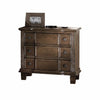 27' X 18' X 26' Weathered Oak Wooden Nightstand - Fort Decor