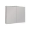 Pyrmont Surface Mount Frame 2 Door Medicine Cabinet with 4 Adjustable Shelves - Fort Decor