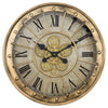 Gilded Round Gear Clock - Fort Decor