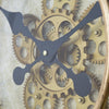 Gilded Round Gear Clock - Fort Decor