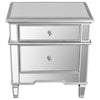 2-Drawer Mirrored Accent Stand - Fort Decor