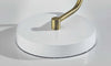 Brass Cinch White Metal Desk Lamp - Fort Decor