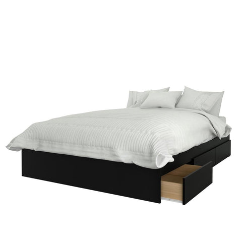 Epik 3 Piece Full Size Bedroom Set, Black