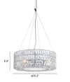 Mod Chrome and Crystal Bling Chandelier - Fort Decor