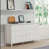 Simplicity 6-Drawer Dresser, White