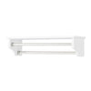 Dover Over Toilet Organizer with Side Shelving, Bathroom Shelf with 2 Towel Rods - Fort Decor