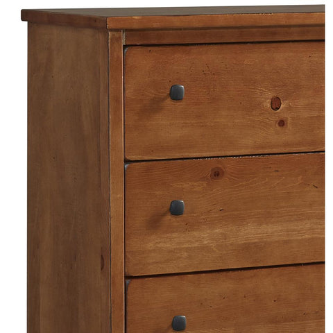 Casual Brown 3 drawer bedside Nightstand