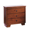 Casual Brown 3 drawer bedside Nightstand