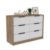 Modern Rustic White And Natural Dresser - Fort Decor