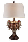 Tall Bronze Urn Shaped Table Lamp