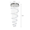 Stylish Spiral Faux Crystal Chandelier Light