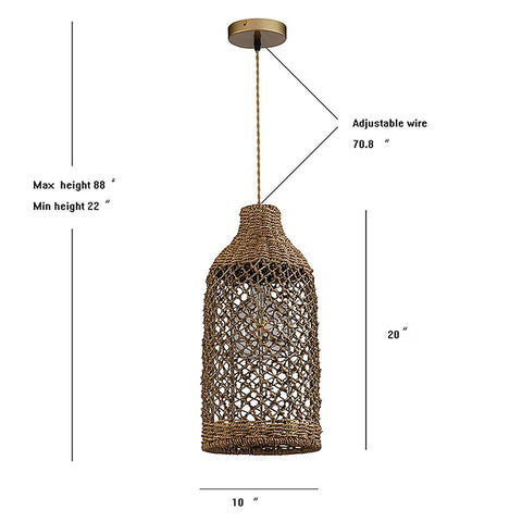 Enise Hanging Lamp, Hanging pendant light - Fort Decor