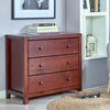 Espresso finish 3-drawer accent chest stands