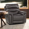 Moapa Brown Faux leather Upholstery Power Reclining Chair
