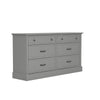 Xylon 6-Drawer Grey Dresser (31.1 in. x 58.74 in. x 15.7 in.)