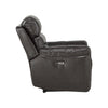 Moapa Brown Faux leather Upholstery Power Reclining Chair