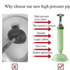 Silicone Toilet Plunger with Super Suction Cups for Quick Household Sewer Unclogging