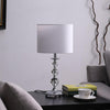 19.75" In Ascending Solid Crystal Orbs Chrome Table Lamp - Fort Decor