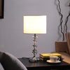 19.75" In Ascending Solid Crystal Orbs Chrome Table Lamp - Fort Decor